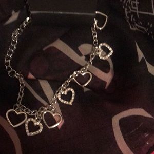 Silver heart bracelet nickel and lead free